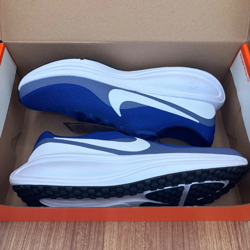 Nike Revolution 8 Running Shoes Mens 13 Blue White HJ9198-401 Sneakers NEW